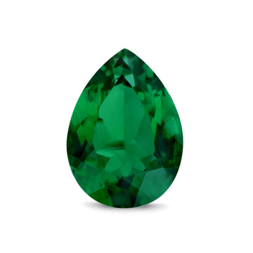 Pear Green Emerald CZ Loose Gemstones (Pack of 5)